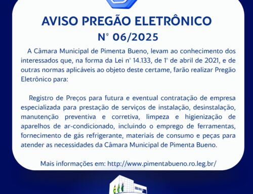 Pregão Eletrônico nº 006/2025/CMPB