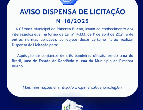Dispensa de Licitação nº 016/2025/CMPB